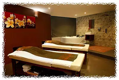 Couples Massage Nha Trang tables in a treatment room at Pure Vietnam Beauty and Spa